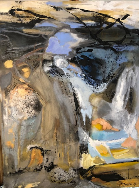 Woods, Anne Leveque Abstract Oil
