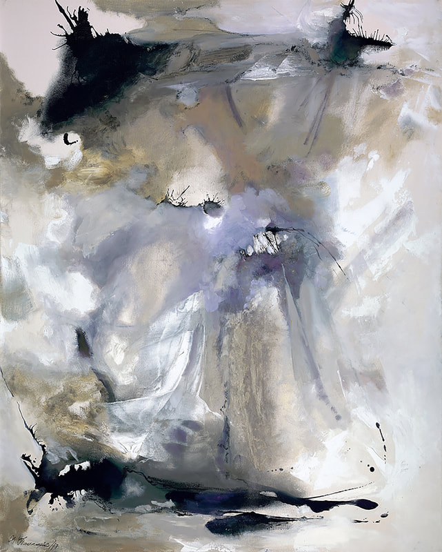 Storm, Anne Leveque Abstract Oil