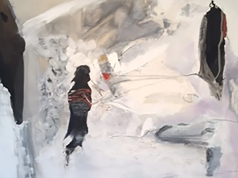 Transcendence, Anne Leveque Abstract Oil
