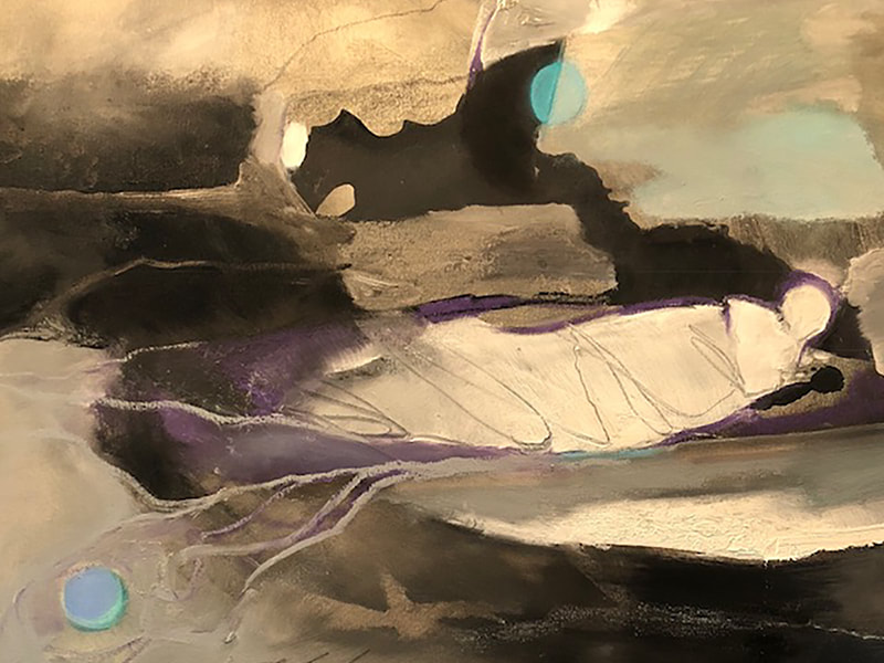 Transition, Anne Leveque Abstract Oil