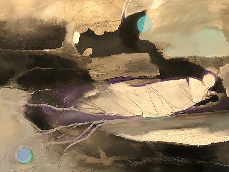 Transition, Anne Leveque Abstract Oil